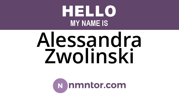 Alessandra Zwolinski