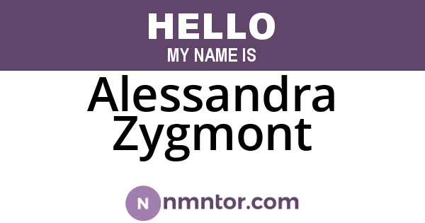 Alessandra Zygmont