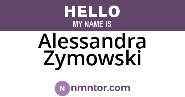 Alessandra Zymowski