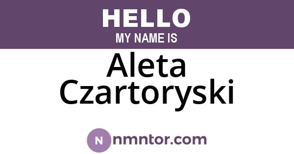 Aleta Czartoryski