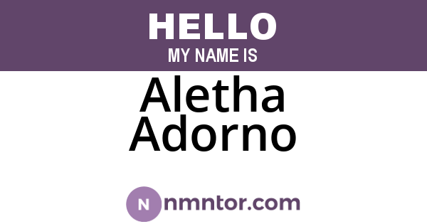 Aletha Adorno