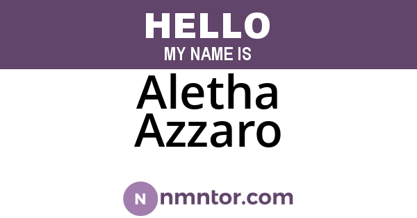 Aletha Azzaro
