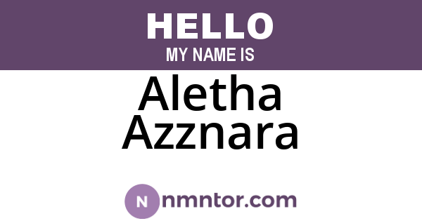 Aletha Azznara