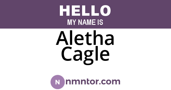 Aletha Cagle