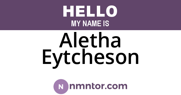 Aletha Eytcheson