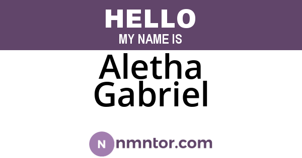 Aletha Gabriel