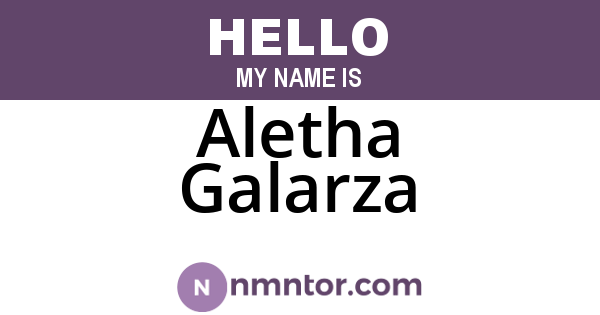 Aletha Galarza