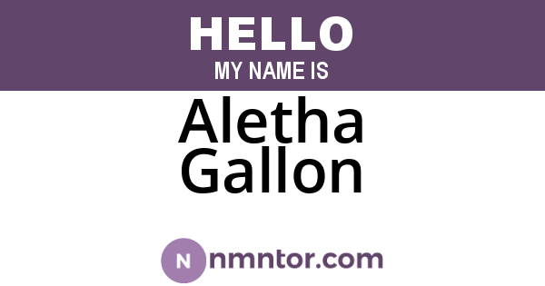 Aletha Gallon