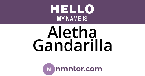 Aletha Gandarilla