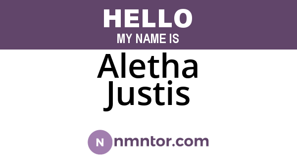 Aletha Justis