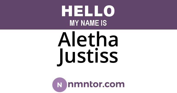 Aletha Justiss