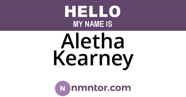 Aletha Kearney