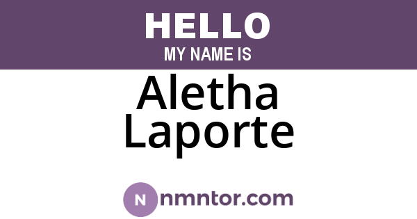 Aletha Laporte