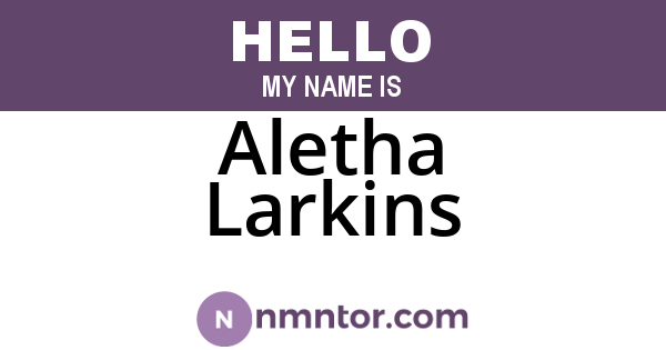 Aletha Larkins