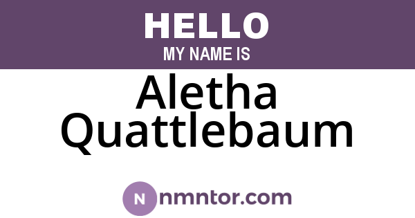 Aletha Quattlebaum