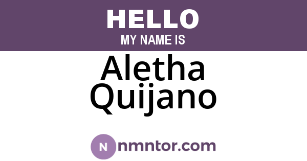 Aletha Quijano