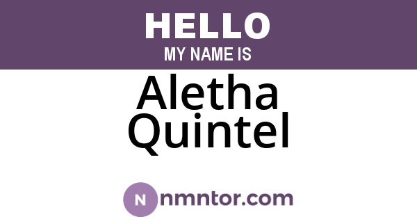 Aletha Quintel