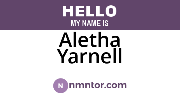 Aletha Yarnell
