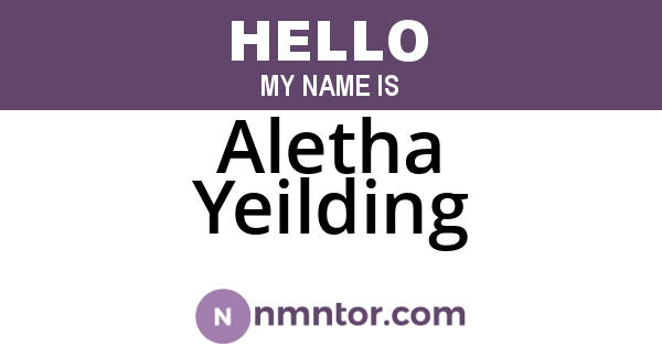 Aletha Yeilding