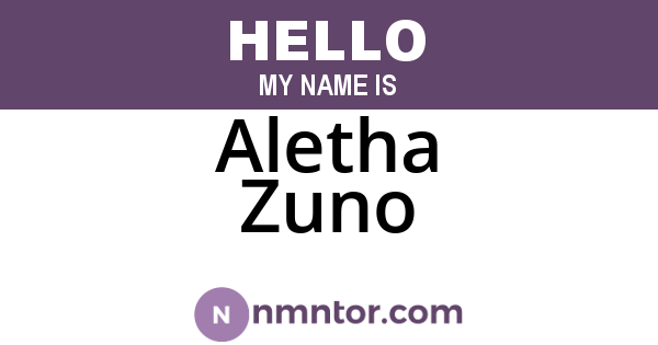 Aletha Zuno