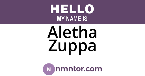 Aletha Zuppa
