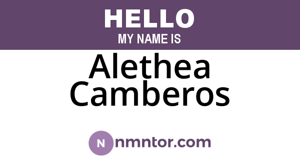 Alethea Camberos