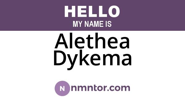 Alethea Dykema