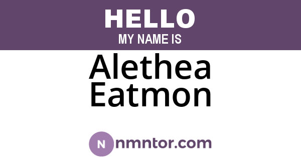 Alethea Eatmon