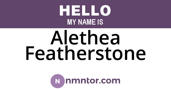 Alethea Featherstone