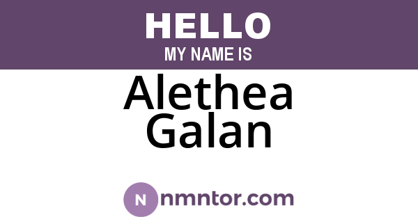 Alethea Galan