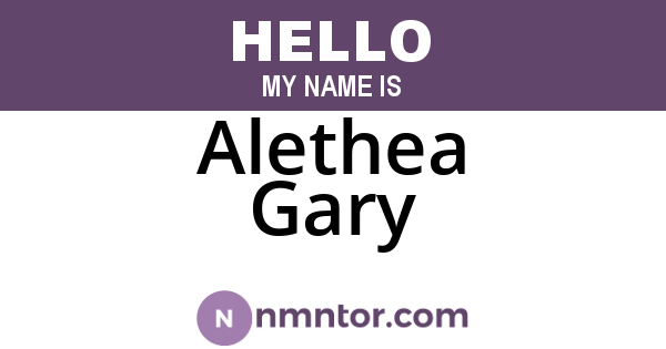 Alethea Gary