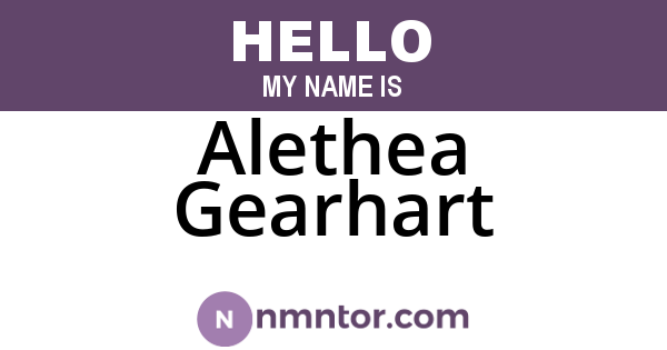 Alethea Gearhart