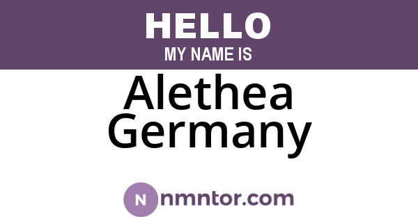 Alethea Germany