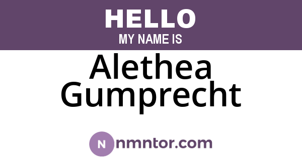 Alethea Gumprecht