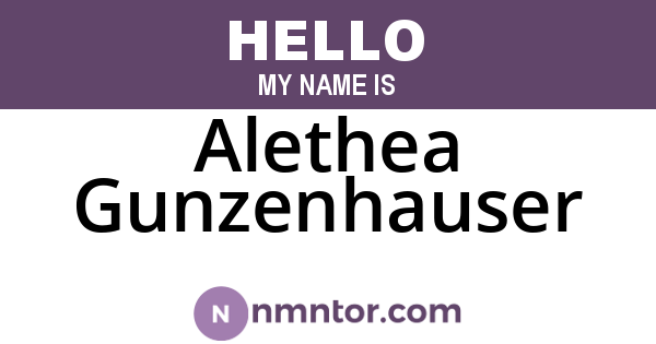 Alethea Gunzenhauser