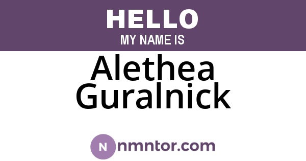Alethea Guralnick