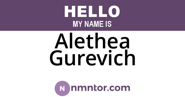 Alethea Gurevich