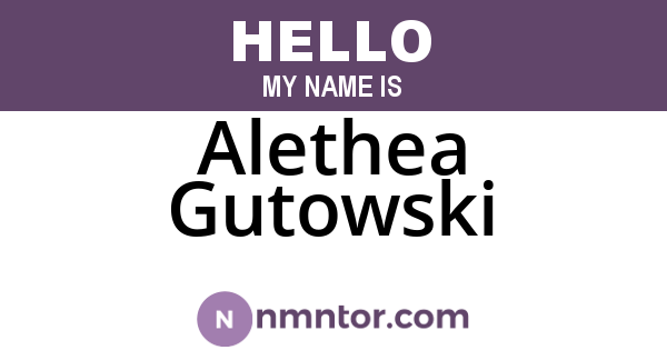 Alethea Gutowski