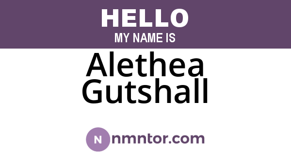 Alethea Gutshall