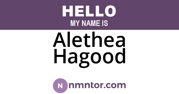 Alethea Hagood
