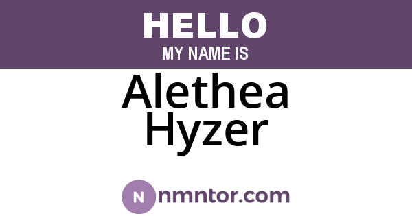Alethea Hyzer