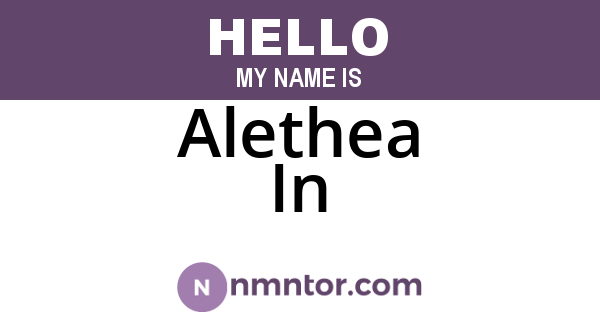 Alethea In