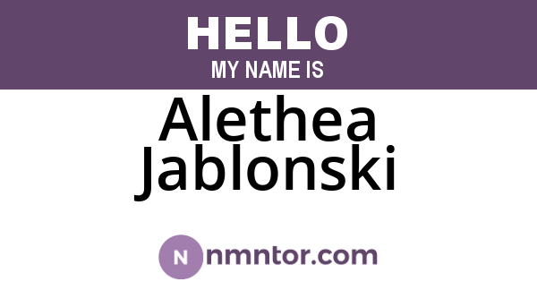 Alethea Jablonski