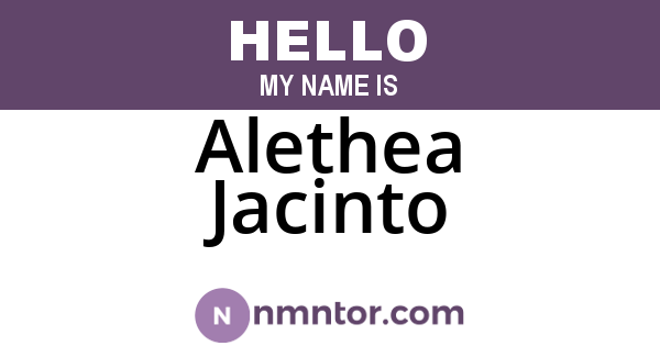 Alethea Jacinto