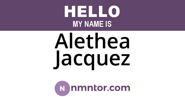 Alethea Jacquez