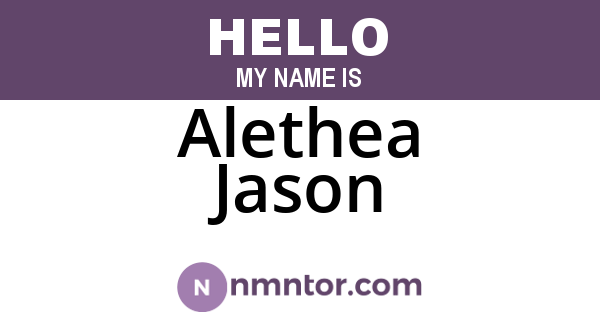 Alethea Jason