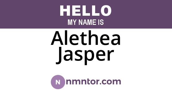 Alethea Jasper