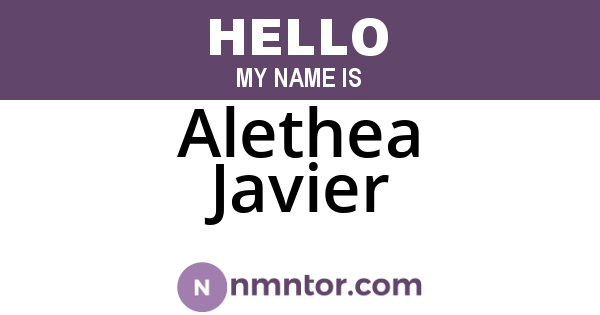 Alethea Javier