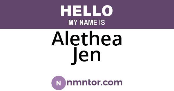 Alethea Jen