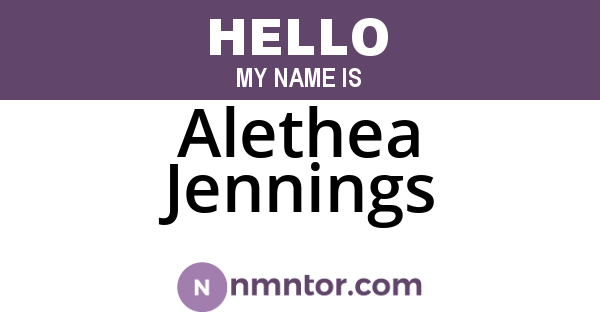 Alethea Jennings